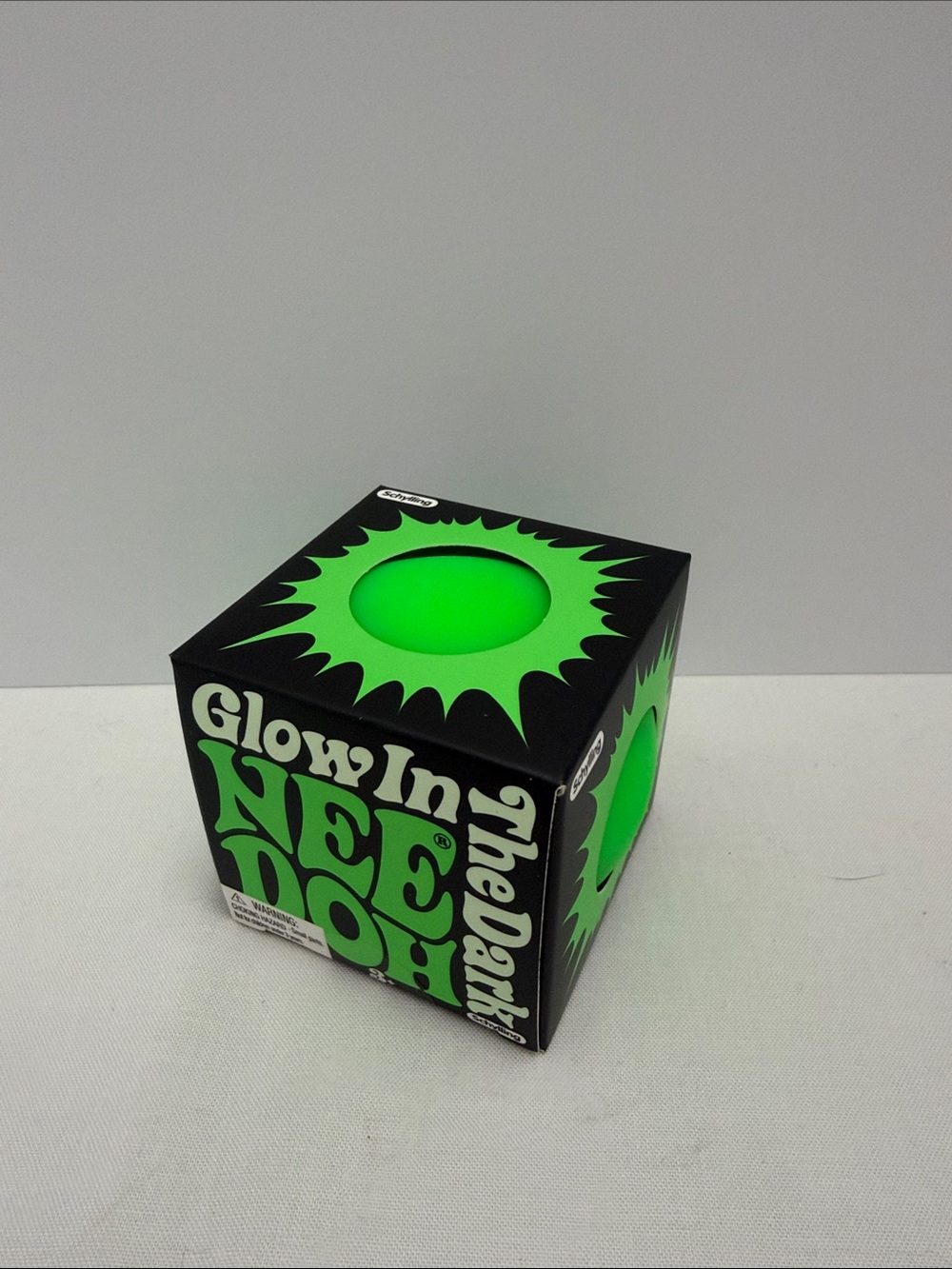 Needoh Glow In The Dark Neon Green NEW Schylling